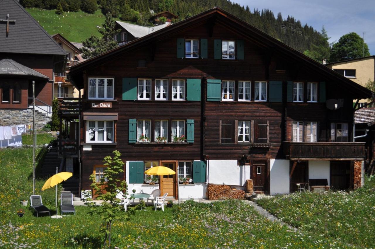 Studio Bim Chalet Bim Chilchli Mürren Exterior foto